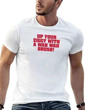 Strike! Up Your Ziggy With A Wah Wah Brush T-Shirt Casual Holiday Short Sleeve Tee - Aliexpress - FashionsVida