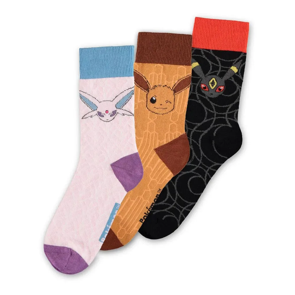 Chaussettes Pokémon Eevee Evolution 2.0 Multicolor EU 35-38 unisex - DIFUZED - FashionsVida