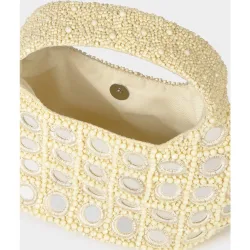 Bolso de hombro de mujer con espejos