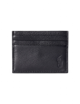 Unisex. 405913722002 Tarjetero de piel granulada (OSFA), Casual, Clásico