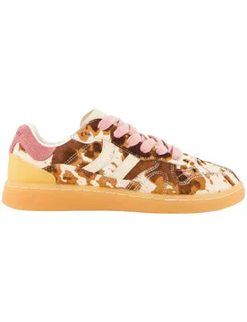 Sneakers en suède - Goal W Moo Splash - Taille 37 - Marron - Coolway - FashionsVida