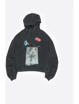 Sudadera de mujer capucha logo flores - Bimba y Lola - FashionsVida