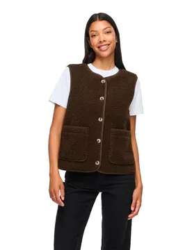 Gilet Ada Teddy Coffee Bean 38