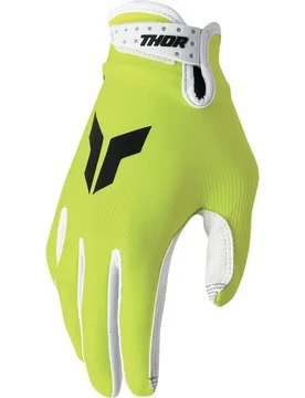 Guanti Moto Cross Enduro Launchmode Giallo Acido taglia L - THOR - FashionsVida