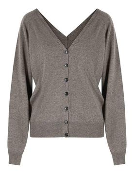 Cardigan 'jiani' in cashmere tartufo