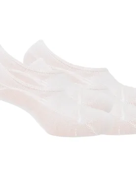 Punto - Pack de 2 pares de calcetines en algodón de hombre lisos en color - Punto Blanco - FashionsVida