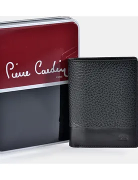 Cartera vertical en piel para hombre de con monedero exterior - Pierre Cardin - FashionsVida
