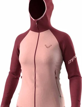 Veste de ski de randonnée en Polartec® - Speed Polartec Hooded Jkt W Burgundy - Taille M - Rouge - Dynafit - FashionsVida