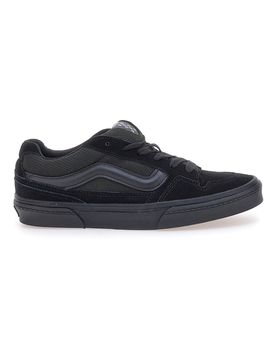 Sneakers Nere Con Tomaia In Pelle Caldrone 42