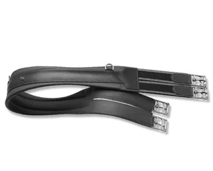 Prestige Ledersattelgurt mit Elastikzug A4 tabakbraun 145 cm