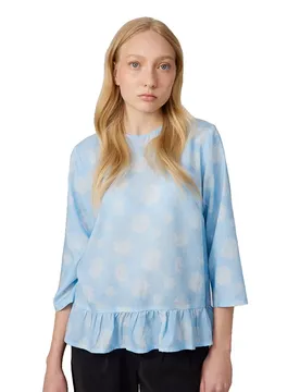 Blouse à Manches 3/4 Fleurine Sky Blue S