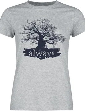 T-Shirt - Magic Tree - M bis XXL - für Damen - Größe L - grau meliert - EMP exklusives Merchandise! - Frauen - female - Harry Potter - FashionsVida