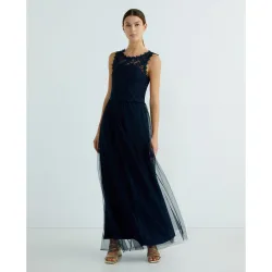 Vila - Vestido largo encaje