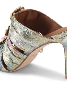 Mules de tacón de mujer de tiras con adorno de cristales - Kurt Geiger - FashionsVida