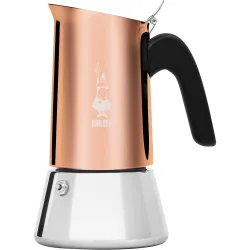 Cafetera italiana de acero color Venus