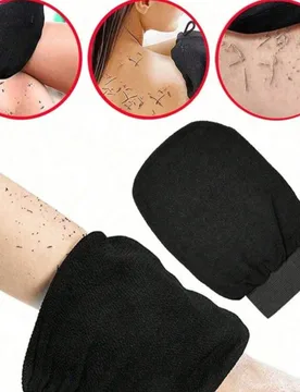 Piezas Guantes exfoliantes para el Body, de doble cara, adecuados para spa, masaje y exfoliación corporal, ideales para eliminar la piel muerta, incl - Shein - FashionsVida
