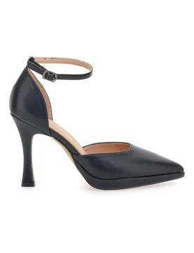 Décolleté da donna nere con cinturino e tacco alto B1929Q12 37 - MON DIEU - FashionsVida