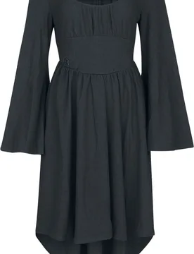 Gothic Kleid knielang - Eye Of Eris Midi Dress - XS bis XXL - für Damen - Größe S - schwarz - Frauen - female - KIHILIST by KILLSTAR - FashionsVida