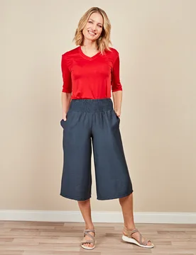 Sommer-Culotte „Caro” blau - 3Pagen - FashionsVida