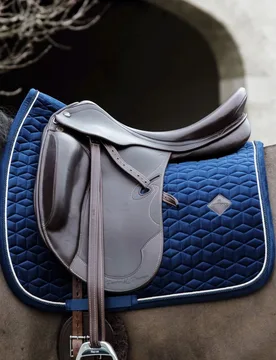 Schabracke BASIC VELVET COB marineblau DR - Kentucky Horsewear - FashionsVida