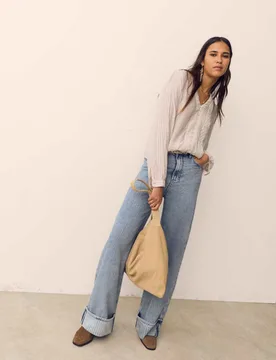 Textured V-Neck Blouse Soft Pink female - Per Una - FashionsVida