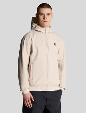 Men's Mesh Lined Softshell Jacket in Cove - Lyle & Scott - FashionsVida