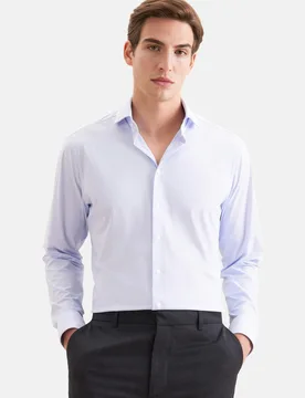 Regular Performance-Hemd Uni Blau 48 - Seidensticker - FashionsVida