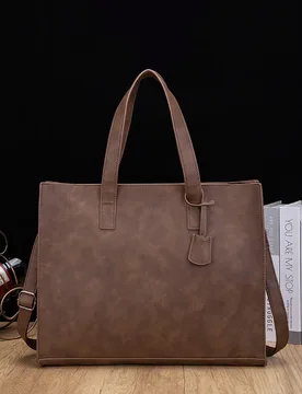 Vintage Men Large Zipper Tote Bags Leather 14 inch Waterproof Business Briefcases Messenger Bag for Man One Shoulder Laptop Bag - Aliexpress - FashionsVida