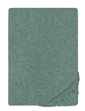 Spannbetttuch Melange uni fichte, 1x 180x200 cm - 200x200 cm
