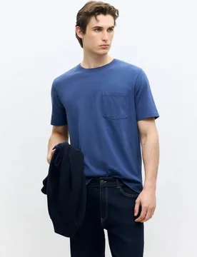 Camiseta manga corta lavada hombre - Dustin - FashionsVida