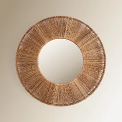 Espejo decorativo de pared redondo Lombock