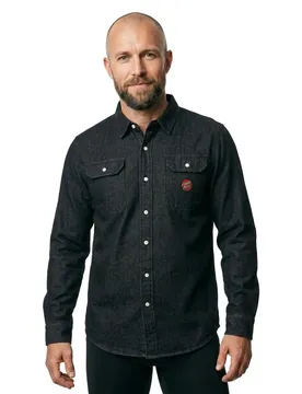 T-shirt à Manches Longues Wilder Black Wash Denim S