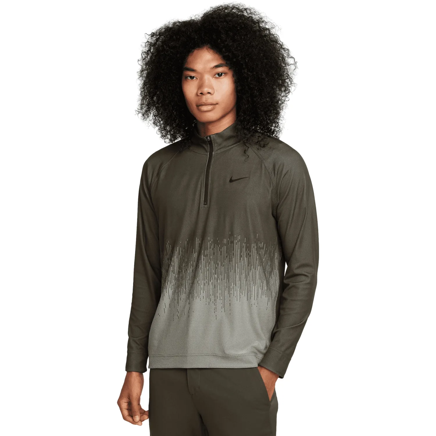 Golf Layer DF ADV Tour 1/2-Zip, oliv s - Nike - FashionsVida