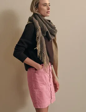 Cordrock mit Knopfleiste female Rosa - Street One - FashionsVida