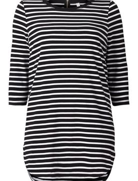 SHEEGO Camiseta negro / blanco
