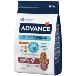 Pienso para perros sénior +7 años Vitality Medium pollo y arroz