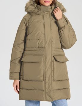 Giacca con cappuccio - beige