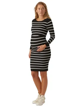 Vestito Midi A Maniche Lunghe Newsiv June