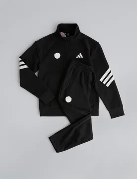 Manchester United x Kids Future Icons Tracksuit Black 11-12Y - Adidas - FashionsVida