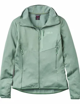 Polaire technique légère et respirante - Ascendor Light Hoody W Dark Fig Green - Taille L - Vert - Rab - FashionsVida