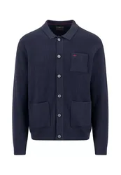 XXL Cardigan, Buttoned, ribbed male