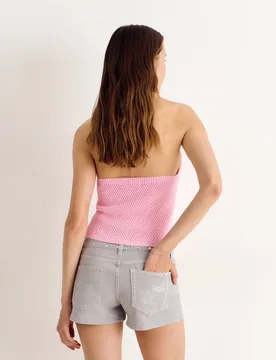 Short de mujer con tachas y alas - Brownie - FashionsVida