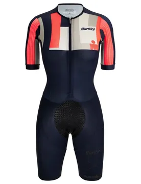 Trisuit A Maniche Corte Aahonoui Grenadine 2XL - Santini - FashionsVida