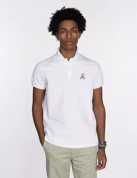 Harper & Neyer - Polo de hombre liso de algodón de manga corta - Harper & Neyer - FashionsVida