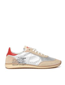 Sneakers Running Skin Laminate Con Lettering