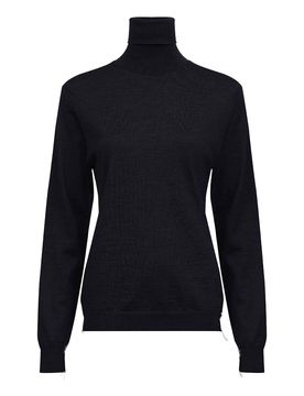 Maglione in lana merino con collo alto