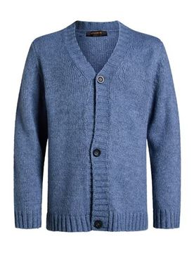 Strickjacke Herren Taubenblau M Herren