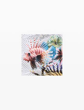 Foulard conçu par mr. christian lacroix, Blanc, U
