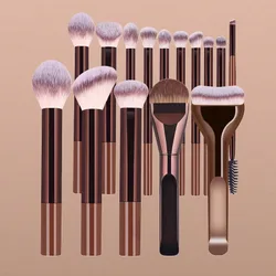 Piezas Juego de brochas de maquillaje profesional, brochas de maquillaje portátiles para viajes, kit de herramientas de maquillaje multifuncionales d