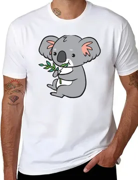 Koala - eats eucalyptus T-Shirt anime tshirt t shirts for man graphic funny T-Shirt - Aliexpress - FashionsVida